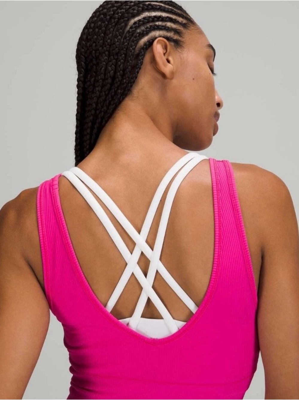 Lululemon Power Pivot Tank Top in Sonic Pink